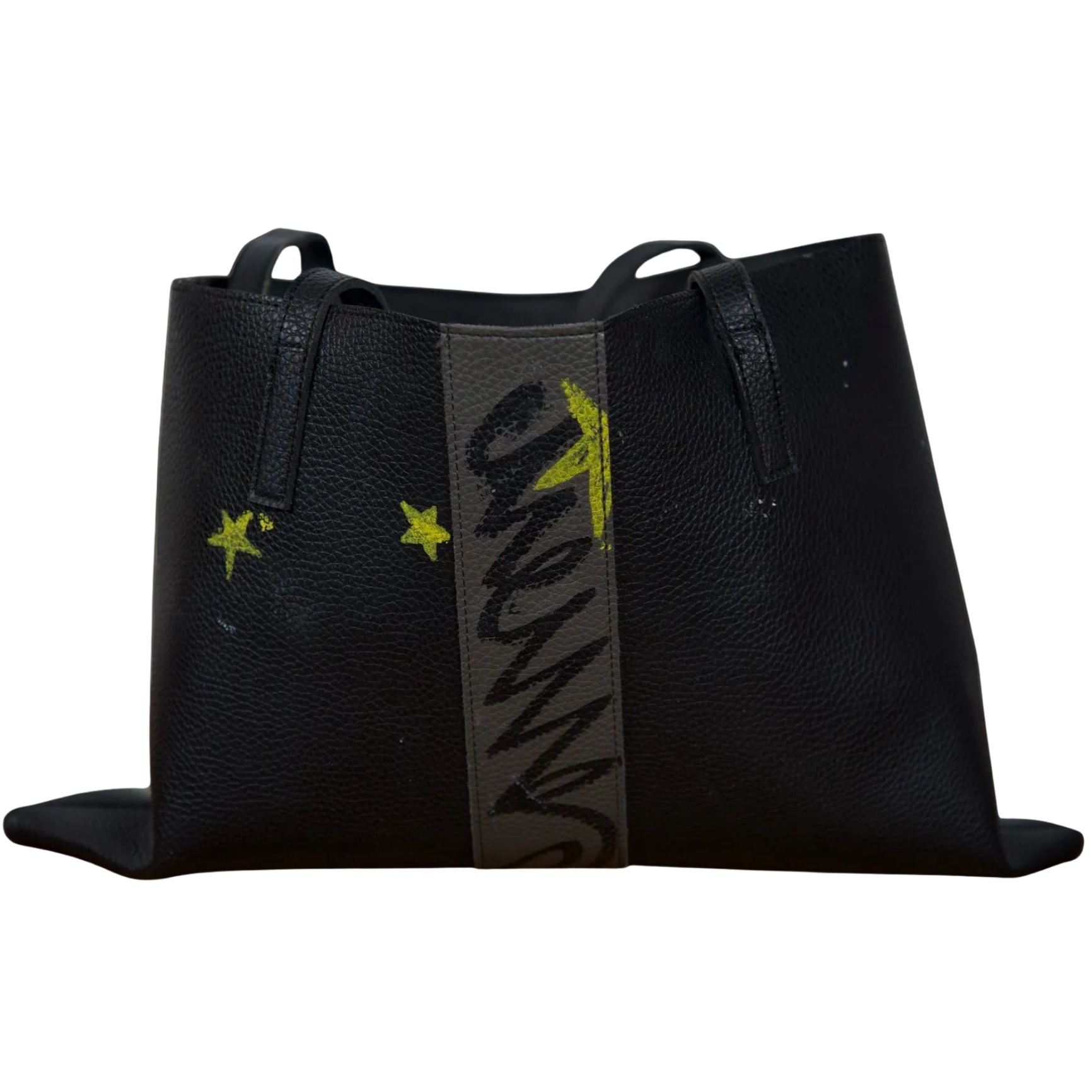 “welcome to vegas” HEMS vegan leather tote bag