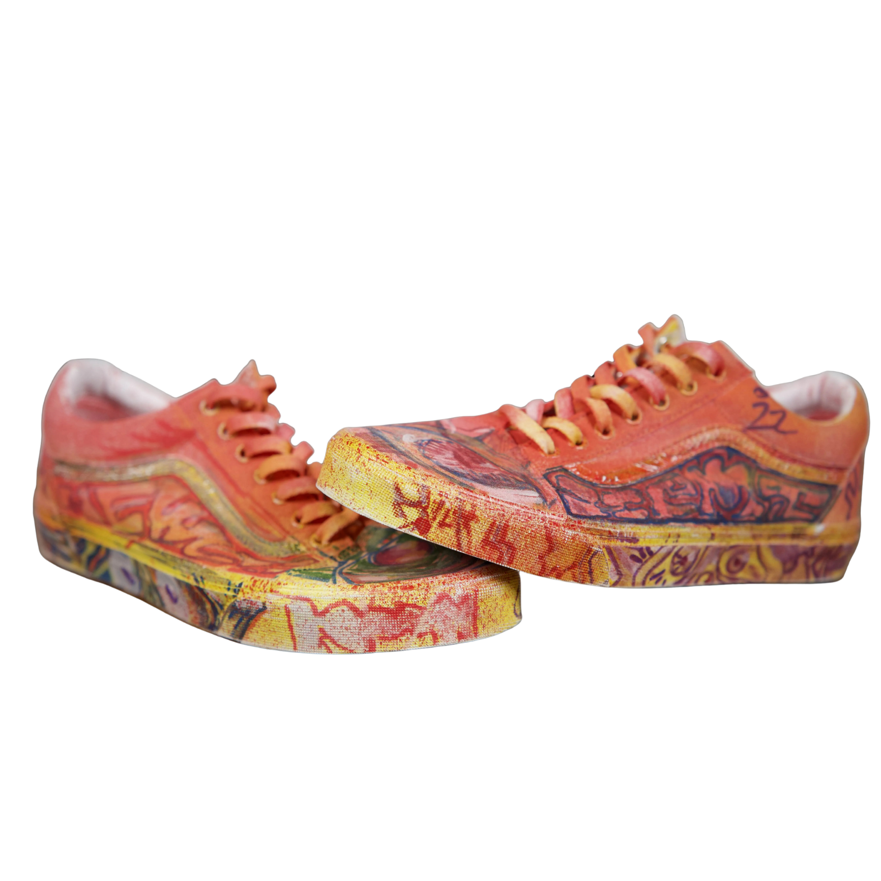 “Sun Kissed” HEMS Grafitti Vans Low Tops