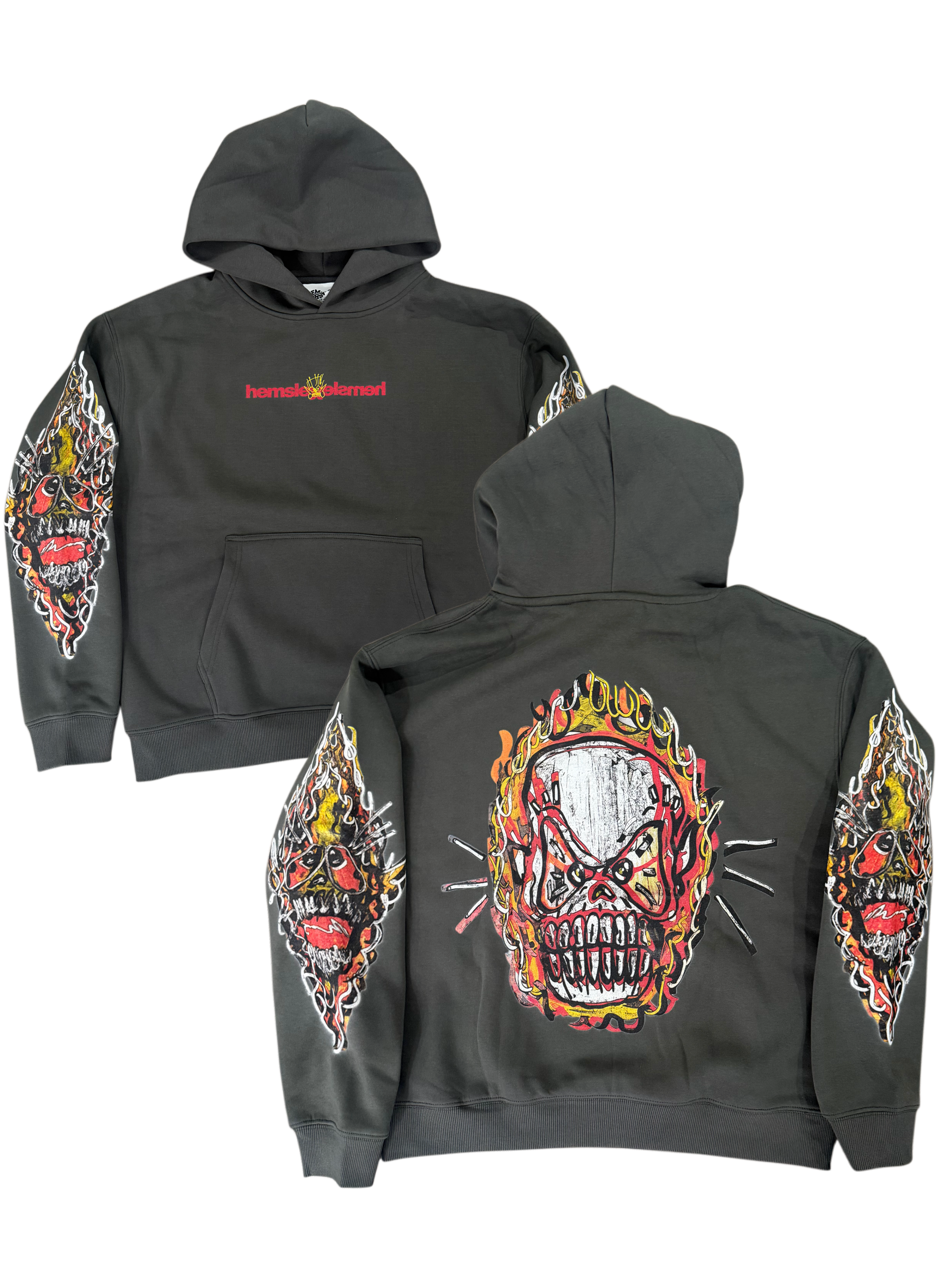 SANESKULL FLAME HOODIE